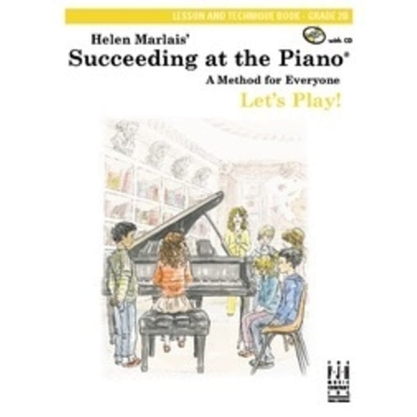 FJH Succeeding at the Piano, Lesson and Technique Book, Grade 2B, with CD