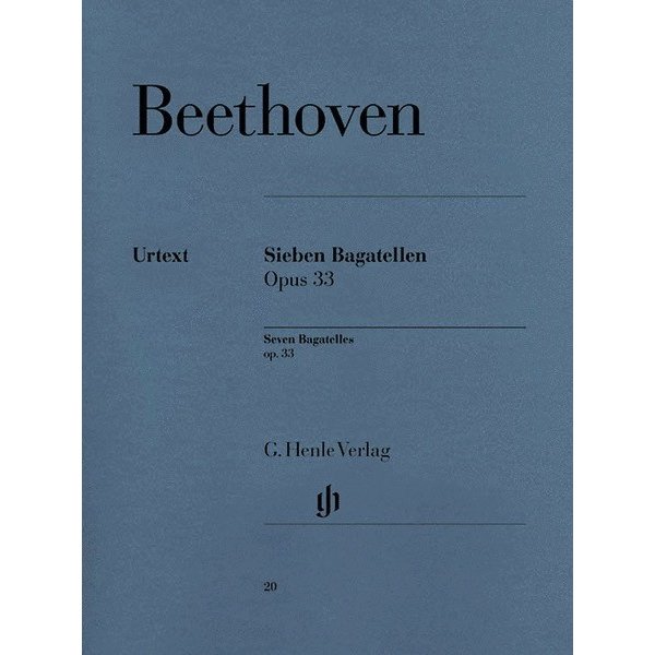 Henle Urtext Editions Beethoven - Seven Bagatelles Op. 33