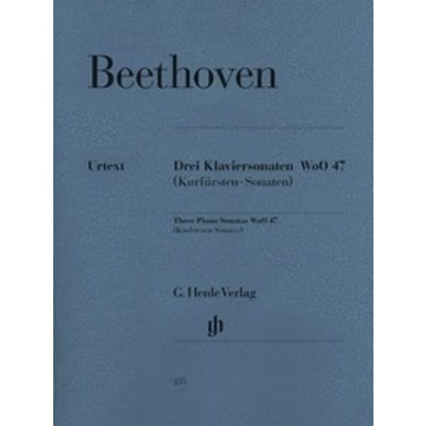 Henle Urtext Editions Beethoven - 3 Piano Sonatas WoO 47