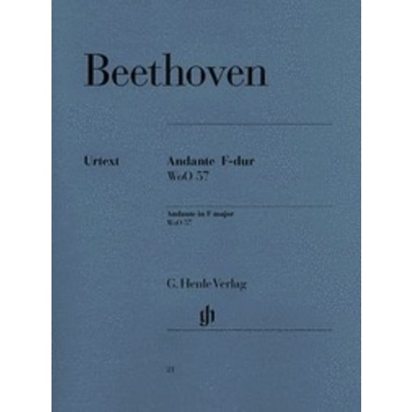 Henle Urtext Editions Beethoven - Andante F Major WoO 57