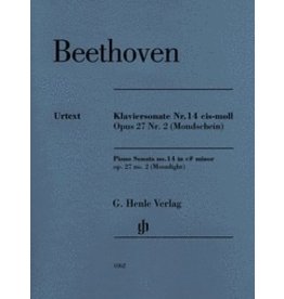 Henle Urtext Editions Beethoven - Piano Sonata No. 14 in C-sharp minor, Op. 27, No. 2 (Moonlight)