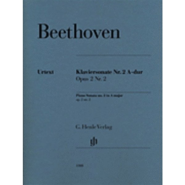 Henle Urtext Editions Beethoven - Piano Sonata No. 2 in A Major Op. 2, No. 2
