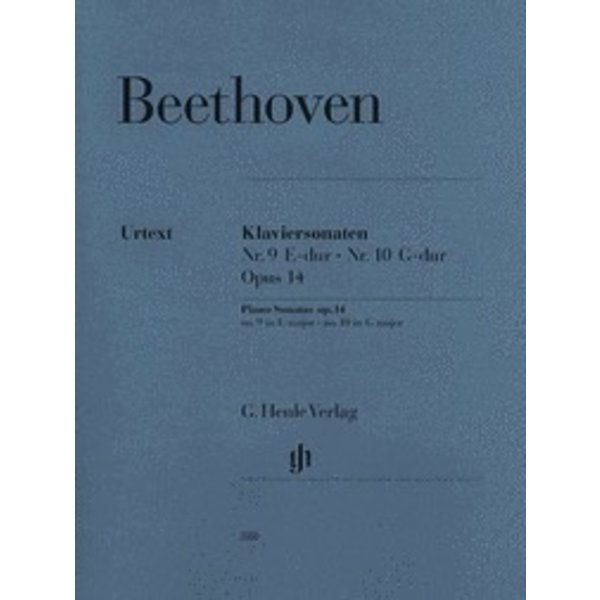 Henle Urtext Editions Beethoven - Piano Sonatas No. 9 in E Major Op. 14 and No. 10 in G Major Op. 14