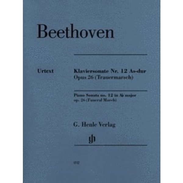 Henle Urtext Editions Beethoven - Piano Sonata No. 12 in A-flat Major, Op. 26 (Funeral March)