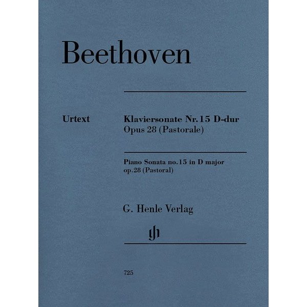 Henle Urtext Editions Beethoven - Piano Sonata No. 15 in D Major, Op. 28 (Pastoral)