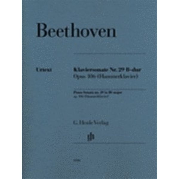 Henle Urtext Editions Beethoven - Piano Sonata No. 29 in B-flat Major, Op. 106 (Hammerklavier)