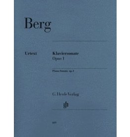 Henle Urtext Editions Berg - Piano Sonata, Op. 1