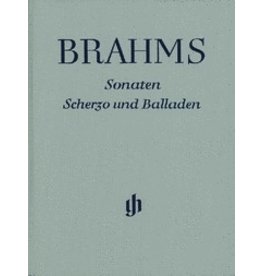 Henle Urtext Editions Brahms - Sonatas, Scherzo and Ballades Hardcover