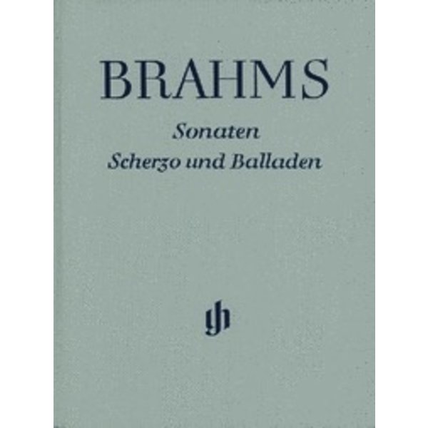 Henle Urtext Editions Brahms - Sonatas, Scherzo and Ballades Hardcover