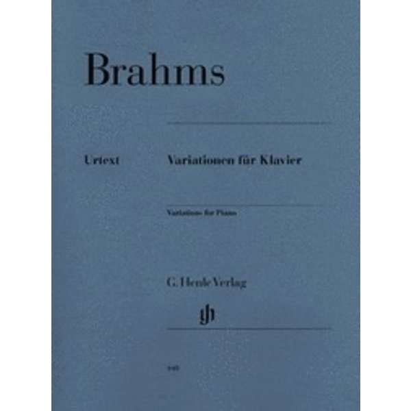 Henle Urtext Editions Brahms - Variations for Piano