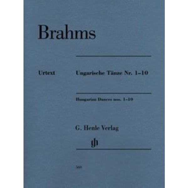 Henle Urtext Editions Brahms Hungarian Dances nos. 1-10