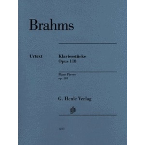 Henle Urtext Editions Johannes Brahms: Piano Pieces Op. 118