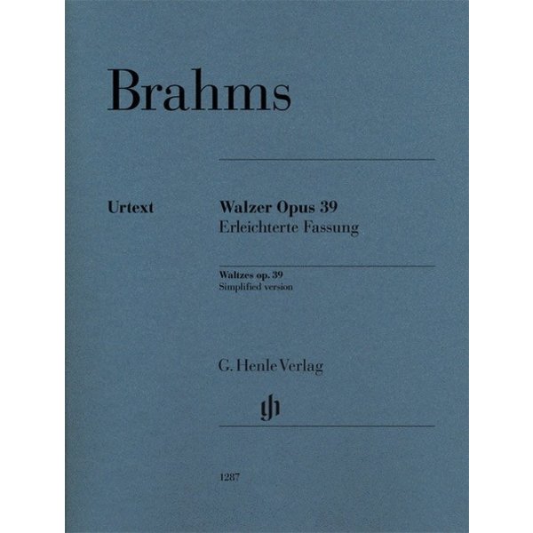 Henle Urtext Editions Brahms - Waltzes Op. 39 Easy