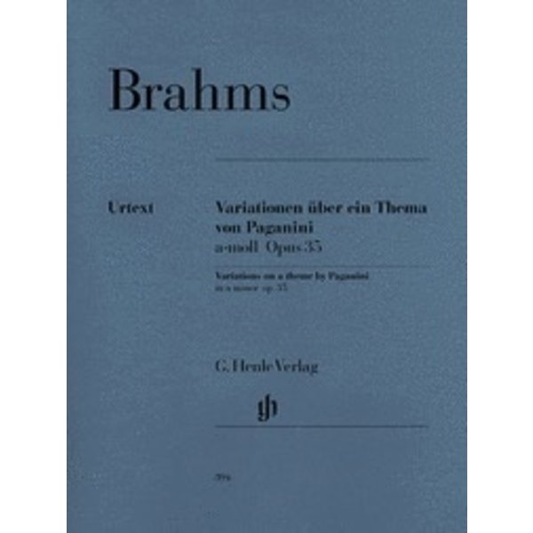 Henle Urtext Editions Brahms / Paganini - Variations Op. 35