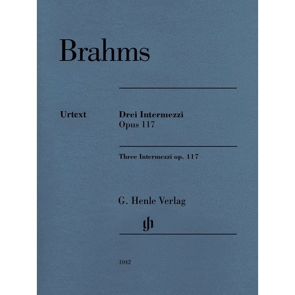 Henle Urtext Editions Brahms - 3 Intermezzi, Op. 117