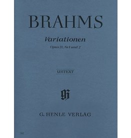 Henle Urtext Editions Brahms - Variations Op. 21 Nos. 1 and 2