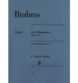Henle Urtext Editions Brahms - Two Rhapsodies Op. 79 Revised