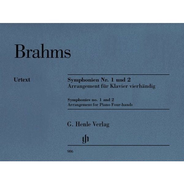 Henle Urtext Editions Brahms - Symphonies Nos. 1 and 2