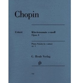 Henle Urtext Editions Chopin - Piano Sonata in C minor, Op. 4