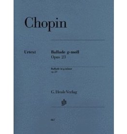 Henle Urtext Editions Chopin - Ballade in G minor, Op. 23