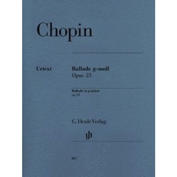 Henle Urtext Editions Chopin - Ballade in G minor Op. 23