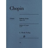 Henle Urtext Editions Chopin - Ballade in F Major, Op. 38