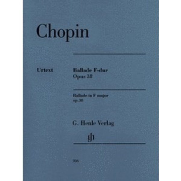 Henle Urtext Editions Chopin - Ballade in F Major, Op. 38