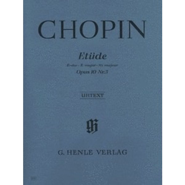 Henle Urtext Editions Chopin - Etude in E Major Op. 10, No. 3