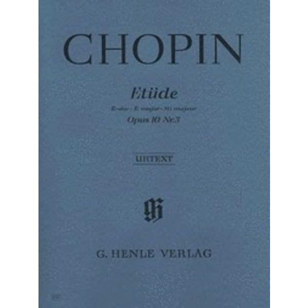 Henle Urtext Editions Chopin - Etude in E Major Op. 10, No. 3