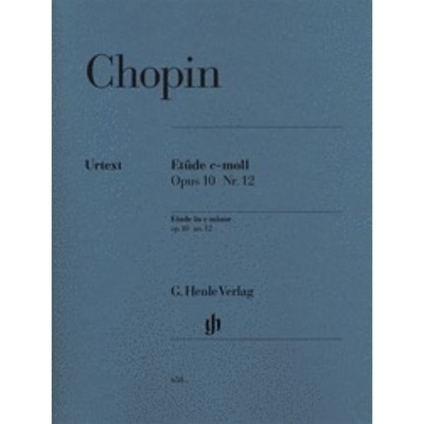 Henle Urtext Editions Chopin - Etude in C minor Op. 10, No. 12 (Revolution)