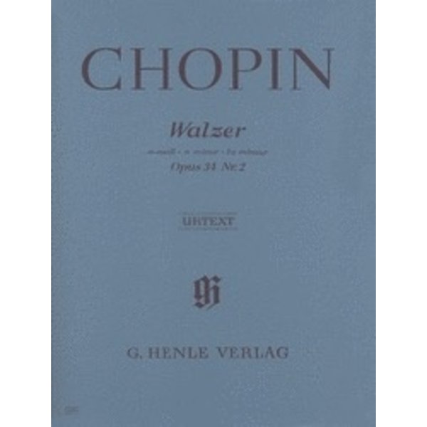 Henle Urtext Editions Chopin - Waltz in A minor Op. 34, No. 2