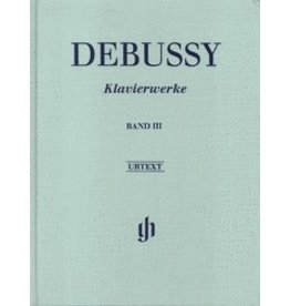 Henle Urtext Editions Debussy - Piano Works Volume III Hardcover