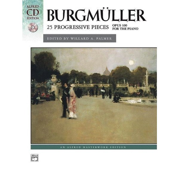 Alfred Music Burgmuller - 25 Progressive Pieces, Op. 100 w/CD