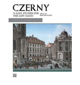 Alfred Music Czerny - 24 Studies for the Left Hand, Op. 718