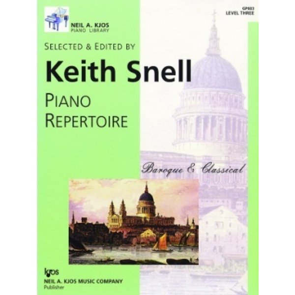 Kjos Keith Snell Piano Repertoire: Baroque & Classical, Level 3