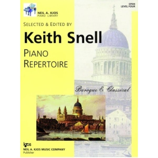 Kjos Keith Snell Piano Repertoire: Baroque & Classical, Level 4