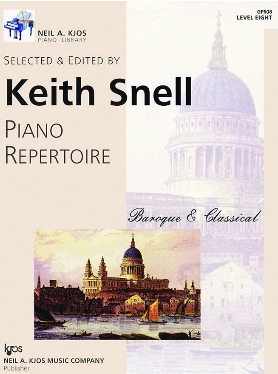 Kjos Keith Snell Piano Repertoire: Baroque & Classical, Level 8
