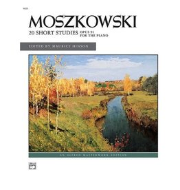 Alfred Music Moszkowski - 20 Short Studies, Op. 91
