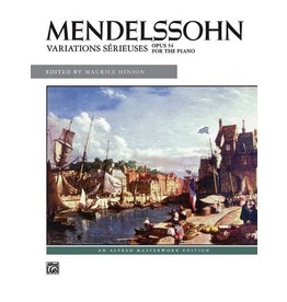 Alfred Music Mendelssohn - Variations sérieuses, Op. 54