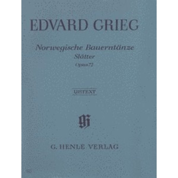 Henle Urtext Editions Grieg - Norwegian Peasant Dances (Slåtter) Op. 72