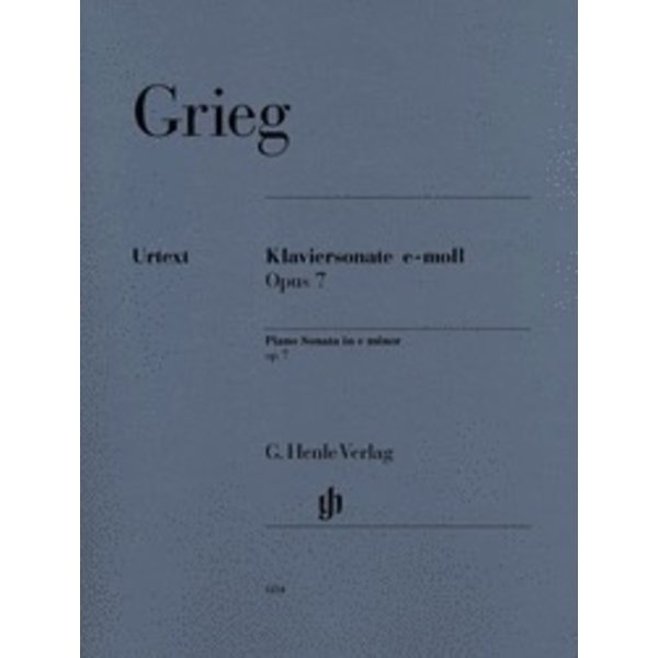 Henle Urtext Editions Grieg - Piano Sonata in E minor Op. 7