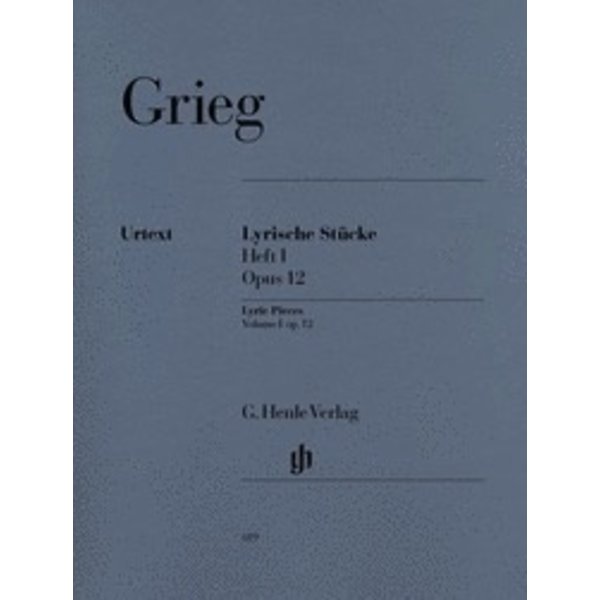 Henle Urtext Editions Grieg - Lyric Pieces, Volume I Op. 12