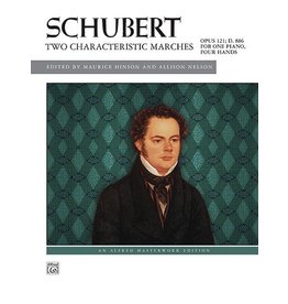 Alfred Music Two Characteristic Marches, Op. 121, D. 886 (1p, 4h)