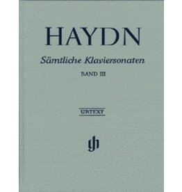 Henle Urtext Editions Haydn - Complete Piano Sonatas - Volume III Hardcover