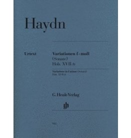 Henle Urtext Editions Haydn - Variations in F minor (Sonata), Hob.XVII:6
