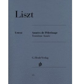 Henle Urtext Editions Liszt - Années de Pèlerinage, Troisième Année