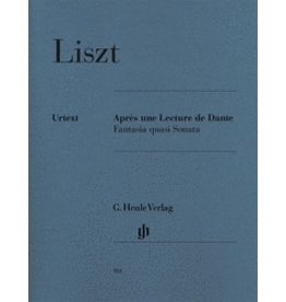 Henle Urtext Editions Liszt - Après une lecture de Dante - Fantasia quasi Sonata