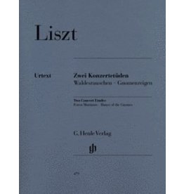 Henle Urtext Editions Liszt - 2 Concert Studies