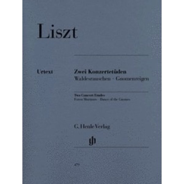 Henle Urtext Editions Liszt - 2 Concert Studies