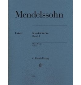 Henle Urtext Editions Mendelssohn - Piano Works, Volume I